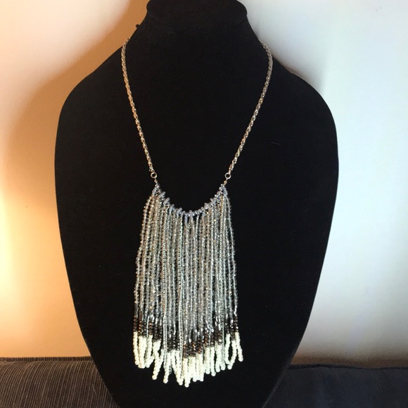 Chico's Jewelry - Chico’s necklace, Old Stock. Beads, adjustable, silver tone